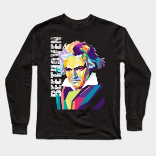 Beethoven wpap popart Long Sleeve T-Shirt